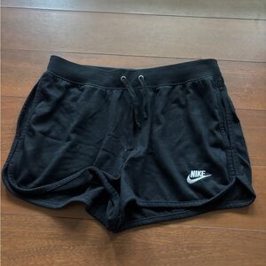 Nike Black Athletic Shorts with Elastic Waistband